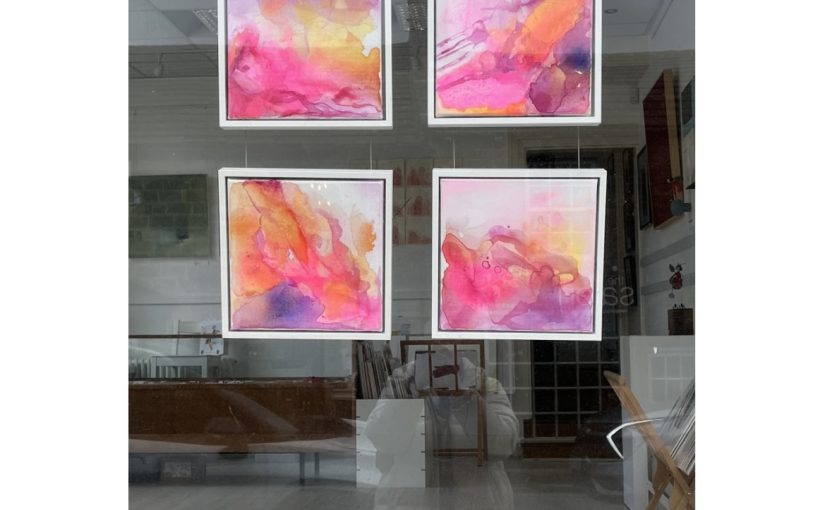 Let It Flow – Set of 4 paintings – priced individually